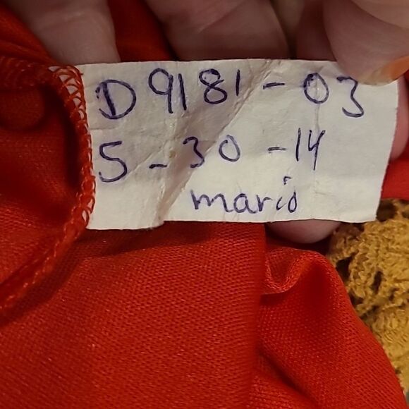 Peach love California plus sz cold shoulder top with crocheted trim - Picture 10 of 11